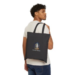 The Silent Observer Cotton Canvas Tote Bag | Eco-Friendly Tote, Motivational Bag, Gift for Yogis, Art Tote, Spiritual Shopper