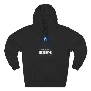 Silent Observer Hoodie - Cozy Fleece Hoodie, Graphic Sweatshirt, Unisex Pullover, Perfect Gift for Teens, Streetwear Fashion